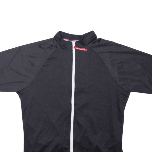 VELOBERN Full Zip Cycling Shirt Mens Jersey Black XL For Sale