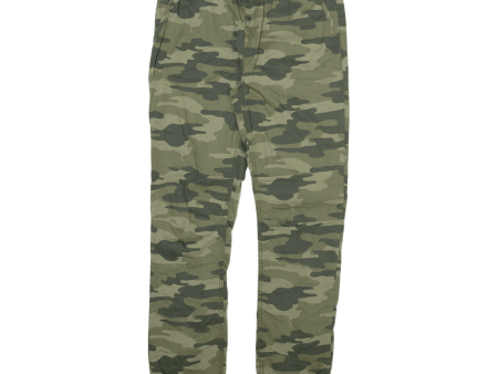 C&A Camo Jogger Style Mens Trousers Green Relaxed Tapered W30 L31 Online