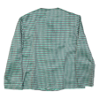 Blazer Style Womens Blouse Green Long Sleeve Check M Fashion