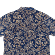 ANNA Womens Hawaiian Shirt Blue Floral L on Sale