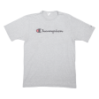 CHAMPION Mens T-Shirt Grey L Hot on Sale