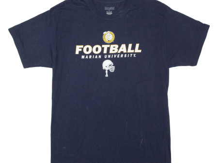 CHAMPION Football Marian University Mens T-Shirt Blue USA L Online