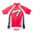 THOMAS Cycling Shirt Mens Jersey Red 1 2 Zip XS Hot on Sale