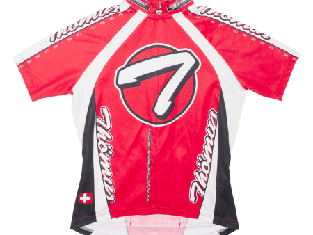 THOMAS Cycling Shirt Mens Jersey Red 1 2 Zip XS Hot on Sale