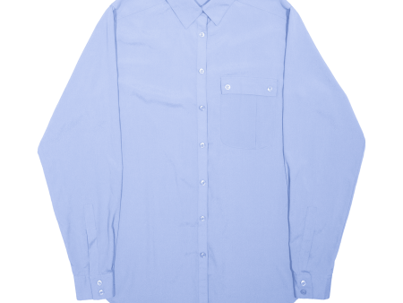 ALEXON Mens Plain Shirt Blue S Online now