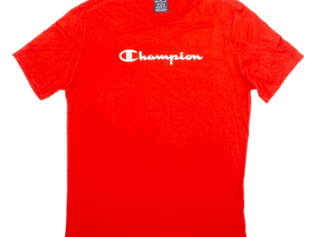 CHAMPION Mens T-Shirt Red M For Discount