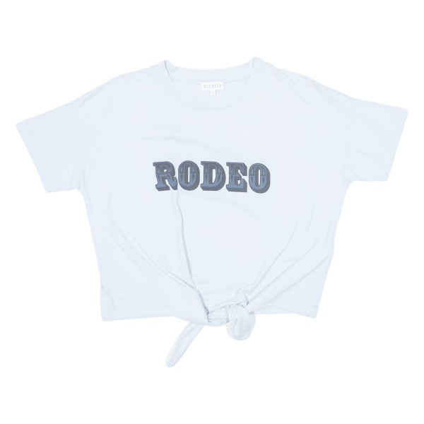 CLAUDIE PIERLOT Rodeo Womens Printed Top Blue S Hot on Sale