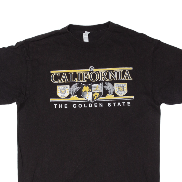 ALSTYLE California The Golden State Mens T-Shirt Black USA M Hot on Sale