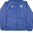 ADIDAS Mens Track Jacket Blue Nylon Hooded L Cheap