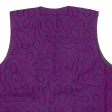 Womens Gilet Purple Knit Geometric S Online Hot Sale