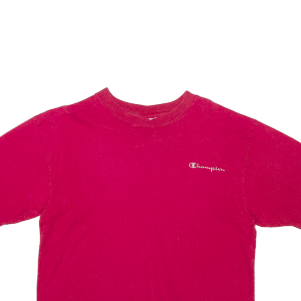 CHAMPION Crop Mens T-Shirt Pink L For Cheap