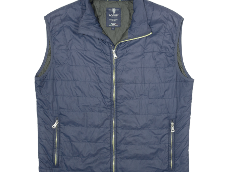 BOGGI Lightweight Womens Puffer Gilet Blue M on Sale