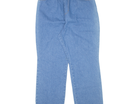 CHIC Womens Jeans Blue Relaxed Straight W27 L29 Online now