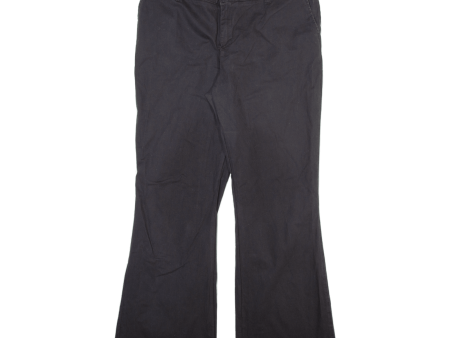 DICKIES Workwear Womens Trousers Black Slim Bootcut W37 L31 Online Hot Sale