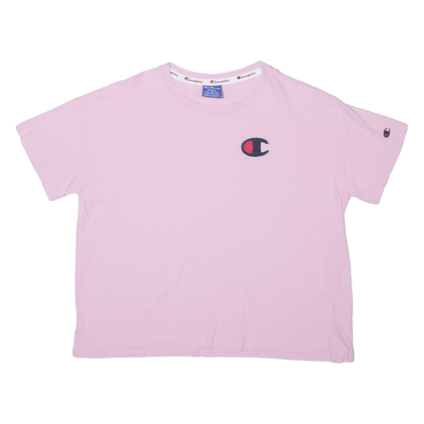 CHAMPION Crop Mens T-Shirt Pink S Supply