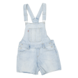 LEVI S Girls Dungarees Blue Relaxed Denim 12Y W26 L5 Online Hot Sale