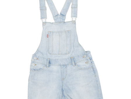 LEVI S Girls Dungarees Blue Relaxed Denim 12Y W26 L5 Online Hot Sale