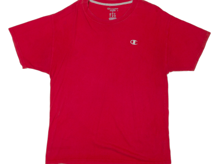 CHAMPION Mens T-Shirt Red L For Discount