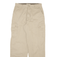 ARIZONA Cargo Mens Trousers Cream Relaxed Straight W34 L34 Cheap