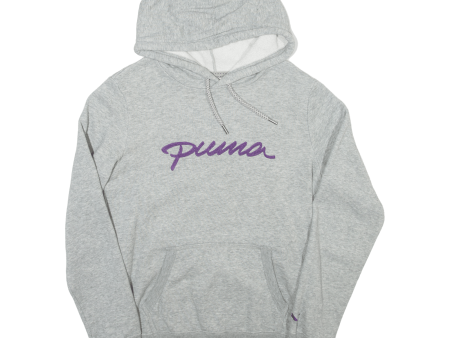 PUMA Womens Grey Hoodie UK 10 Online now