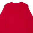 CHAMPION Mens T-Shirt Red Long Sleeve S Supply