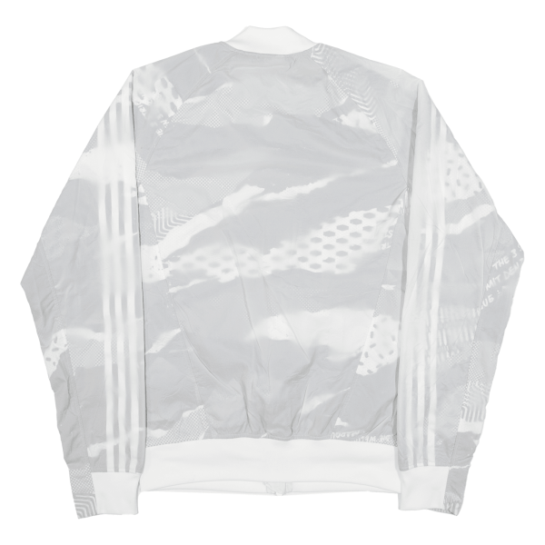 ADIDAS Mens Track Jacket Grey Nylon S For Discount