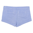 BENETTON Turn Up Womens Chino Shorts Blue Slim Striped S W31 Online Sale