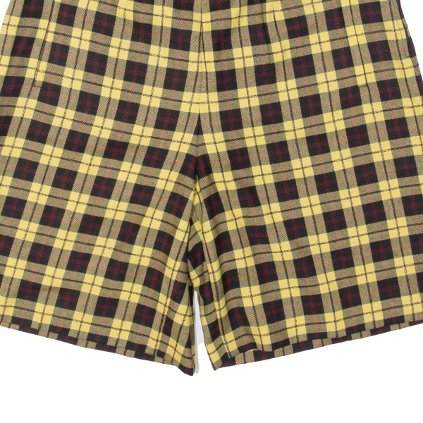 BETTY BARCLAY High Waist Boyfriend Womens Chino Shorts Yellow 90s UK 16 W33 For Sale