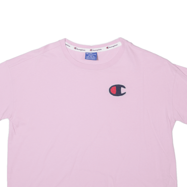 CHAMPION Crop Mens T-Shirt Pink S Supply