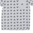 ADIDAS All Over Print Boys T-Shirt Grey L Hot on Sale