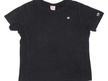 CHAMPION Womens T-Shirt Black 90s M on Sale