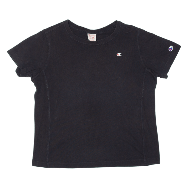 CHAMPION Womens T-Shirt Black 90s M on Sale