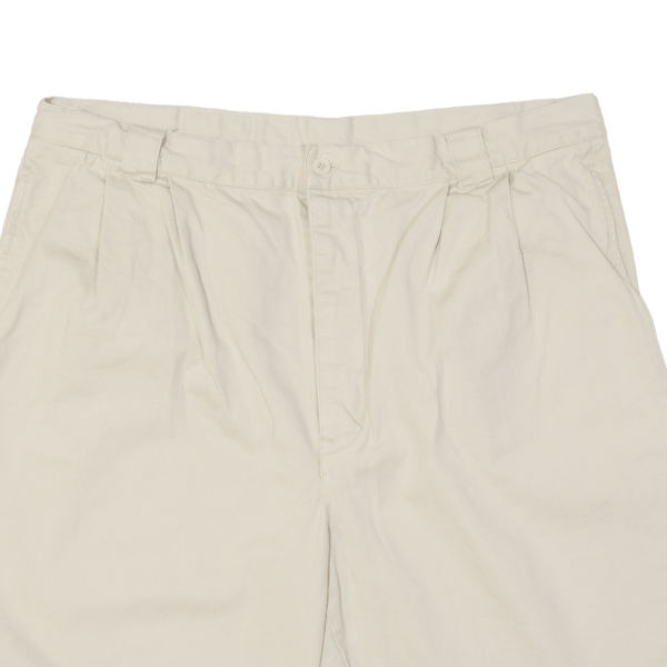 CLOUDS Mens Chino Shorts Beige Classic 90s XL W38 For Sale