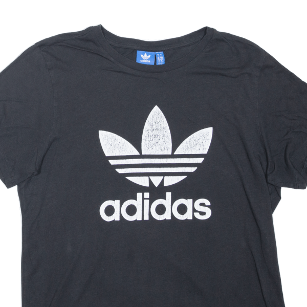 ADIDAS Womens T-Shirt Black UK 10 Supply