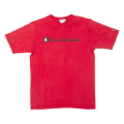 CHAMPION Mens T-Shirt Red 90s M Fashion