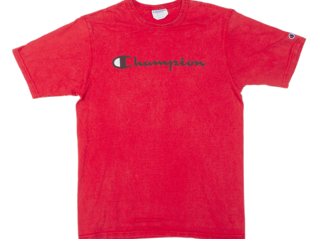 CHAMPION Mens T-Shirt Red 90s M Fashion