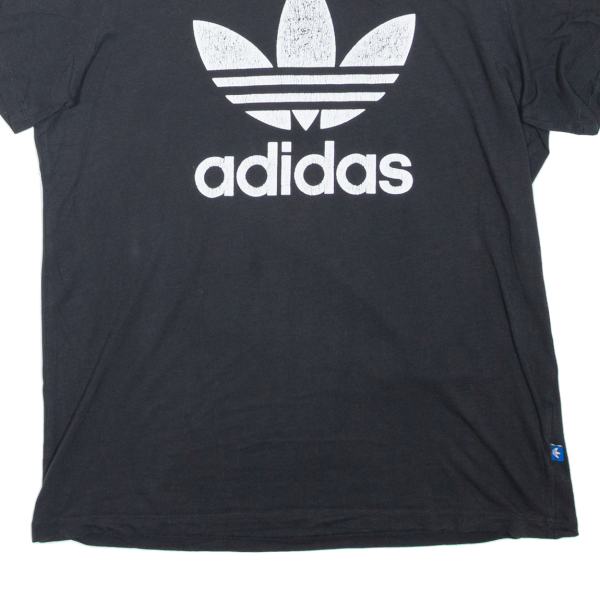 ADIDAS Womens T-Shirt Black UK 10 Supply