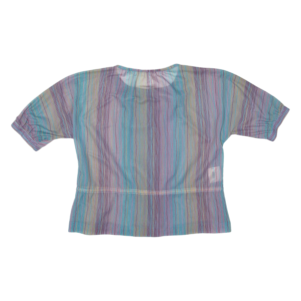 BLEYLE Sheer Womens Blouse Blue Striped S Online Hot Sale