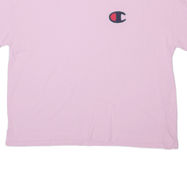 CHAMPION Crop Mens T-Shirt Pink S Supply