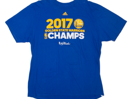 ADIDAS Golden State Warriors Mens T-Shirt Blue XL Online Sale