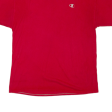 CHAMPION Mens T-Shirt Red L For Discount