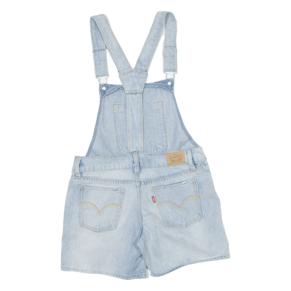 LEVI S Girls Dungarees Blue Relaxed Denim 12Y W26 L5 Online Hot Sale