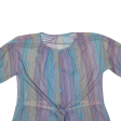 BLEYLE Sheer Womens Blouse Blue Striped S Online Hot Sale