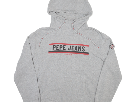 PEPE JEANS Mens Grey Hoodie M Discount