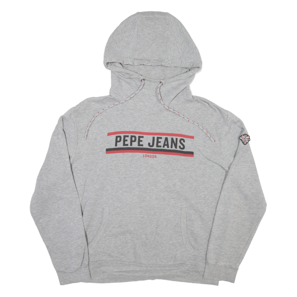 PEPE JEANS Mens Grey Hoodie M Discount