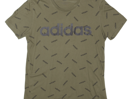 ADIDAS Mens T-Shirt Green M on Sale