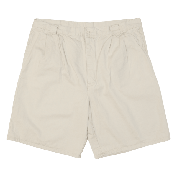 CLOUDS Mens Chino Shorts Beige Classic 90s XL W38 For Sale