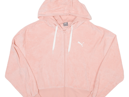 PUMA Cropped Womens Pink Hoodie Full Zip M Online