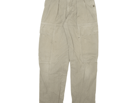 EL PASO Cargo Mens Trousers Grey Regular Straight W28 L30 Supply