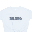 CLAUDIE PIERLOT Rodeo Womens Printed Top Blue S Hot on Sale